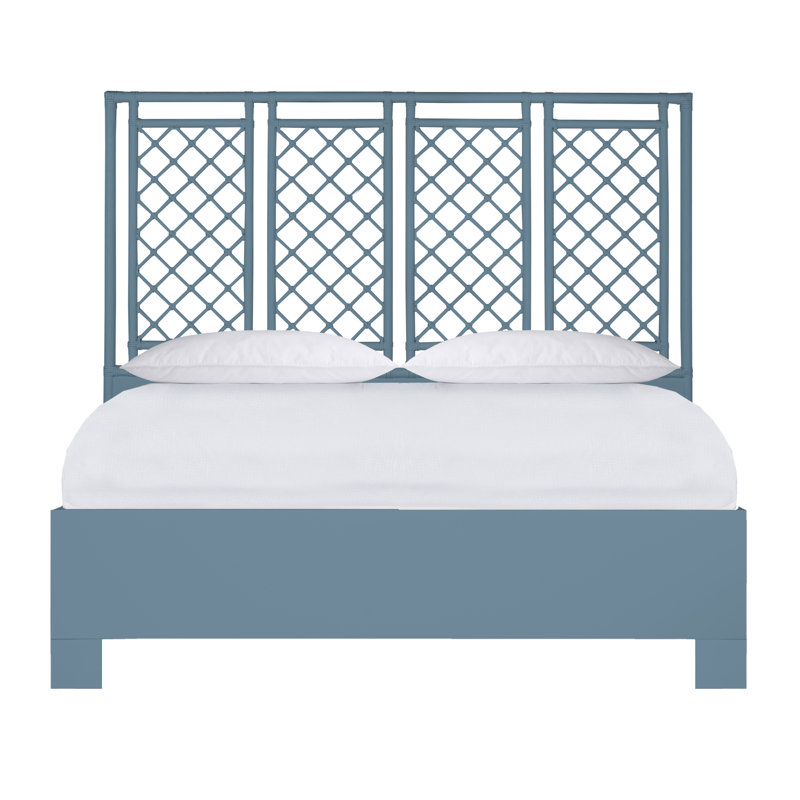 X & Diamond Low Profile Standard Bed, King, Regatta Blue