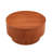 31.49" Wood Round Coffee Table For Living Room, Fluted Circle Coffee Table With Storage, Modern Handcraft Coffee Table For Apartment, Easy Assembly( 31.49"x31.49"x15.74")-1299988429