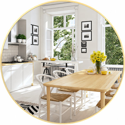 Round Wall Makeup / Shaving Mirror