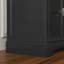 Meuble télé Mid-Century moderne pour téléviseur de 75 po ou moins, noir-1621371347