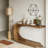 C-Shaped Modern Accent Table Hallway Table