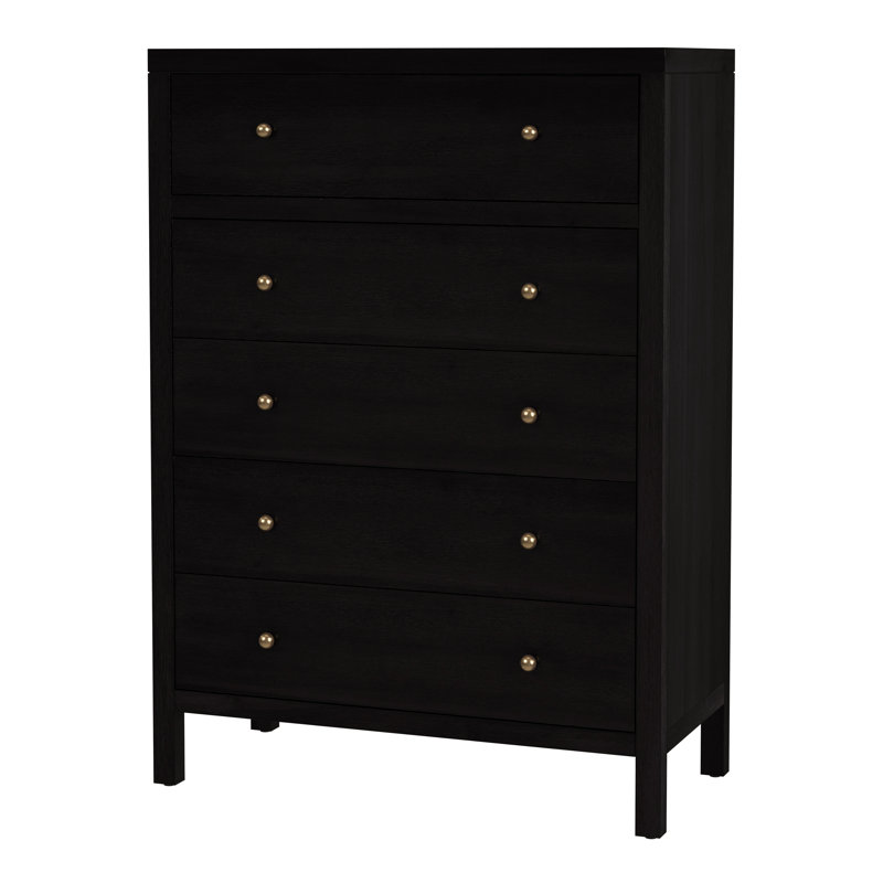 Commode 5 tiroirs Celine, Café antique