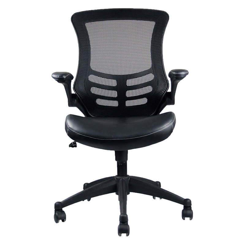 Techni Mobili Stylish Mid-Back Mesh Office Chair With Adjustable Arms