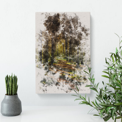 Sunlight Forest Vol.7 Watercolour - Wrapped Canvas