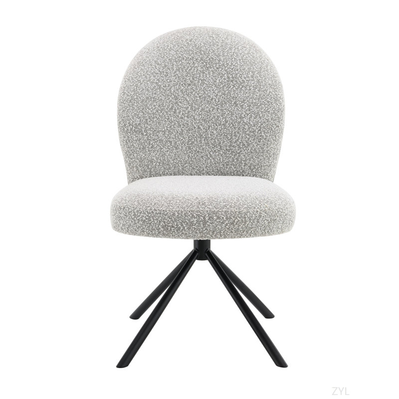 Ensemble de 2 chaises d'appoint Grey Boucle