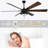 72" Large 6-Blade Modern Ceiling Fan With LED Lights And Remote 6-Speed, 3-Color, Reversible DC Motor-1434753197-1434753199-1434753198