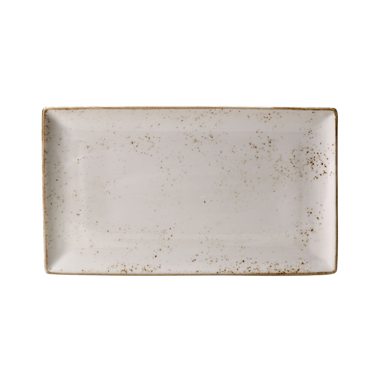 Rectangle trois artisanat, Blanc / Brun