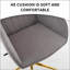 Fauteuil de bureau pivotant ergonomique réglable pour un confort optimal pendant de longues heures, à la maison comme à la chambre, avec soutien lombaire.
