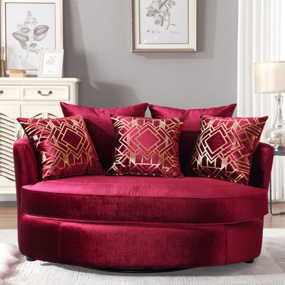 Keir 57.5'' Wide Swivel Loveseat