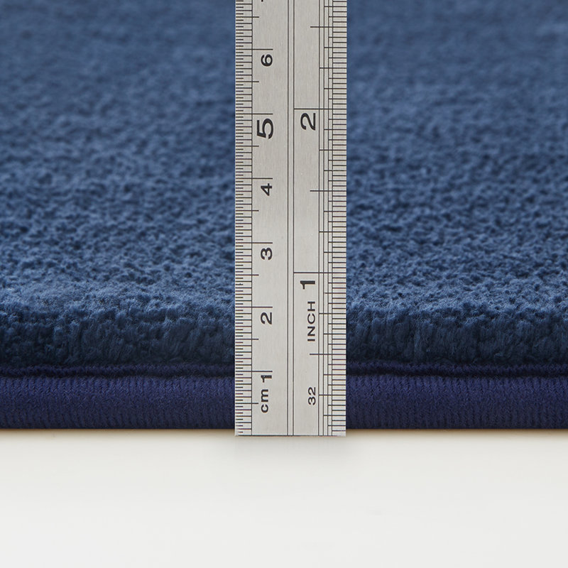 Luxurious Fluffy High-pile Living Room Large Area Rug, Runner 60 x 120 cm, Navy
