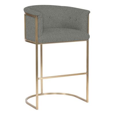 Skye 31" Button Back Metal Frame Bar Stool