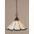 Arrietty Chain Hung Pendant With 16" Pearl & Black Flair Art Glass-32465366-32465362