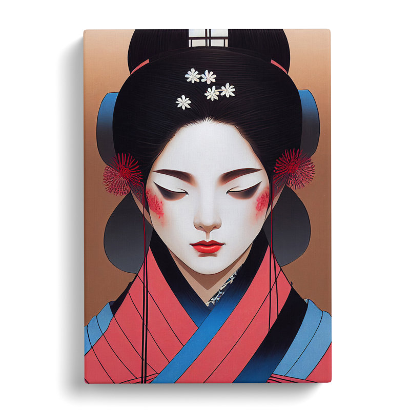 Modern Geisha No.5 - Wrapped Canvas, 60cm H x 40cm W x 3cm D