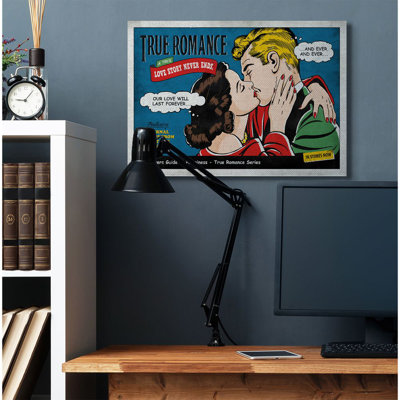 «True Romance Vintage Comic Book Design» par Ester Kay, impression sur toile