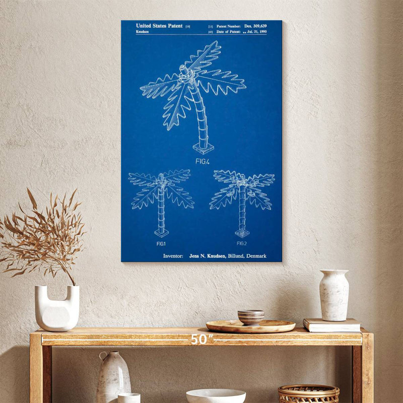 Blueprint Lego Tree Laelle Poster, 36" H x 24" W