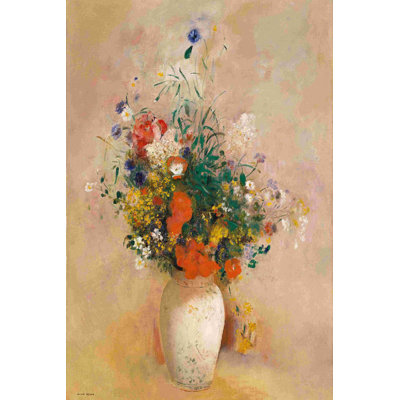 " Vase Of Flowers " by Odilon Redon Painting Print