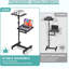 Chariot pour ordinateur portable avec roulettes H 45 po x l 18,9 po