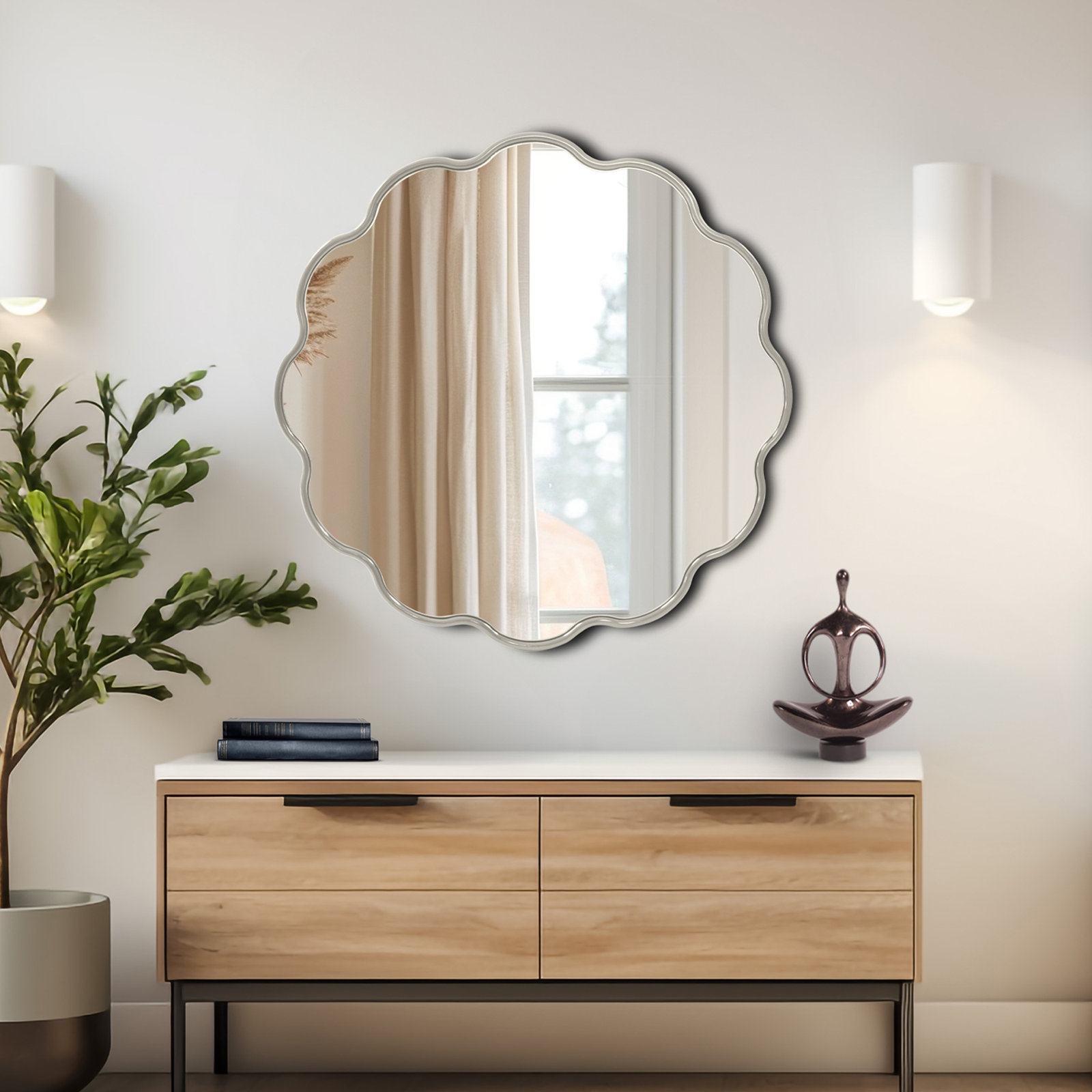 Anderson 34" Mirror, Nickle