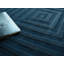 Tovello Modern Handmade Silky Nylon Navy Area Rug-935450996