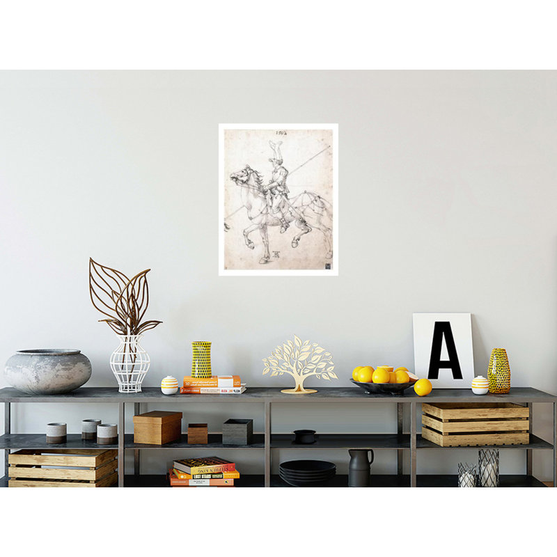 «Lancier à cheval» par Albrecht Dürer - Impression giclée, H 28 po x l 22 po