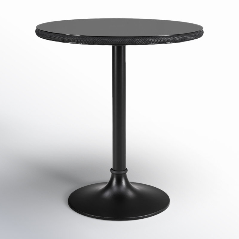 Abode Round Metal Outdoor Bistro Table , 29.34'' in. W 29.3'' in. D