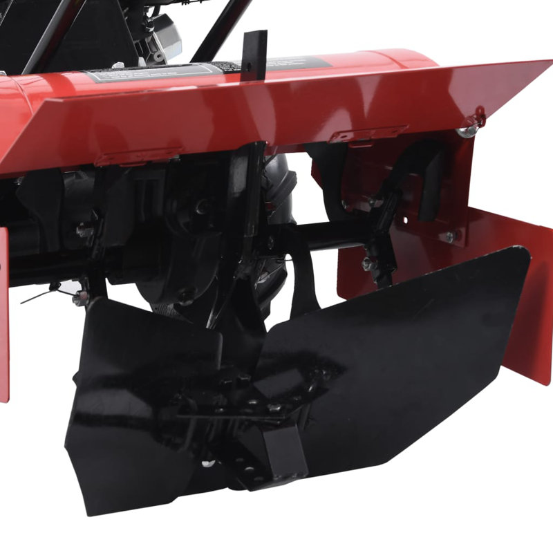  Tiller Plough Attachment Black Metal Medium
