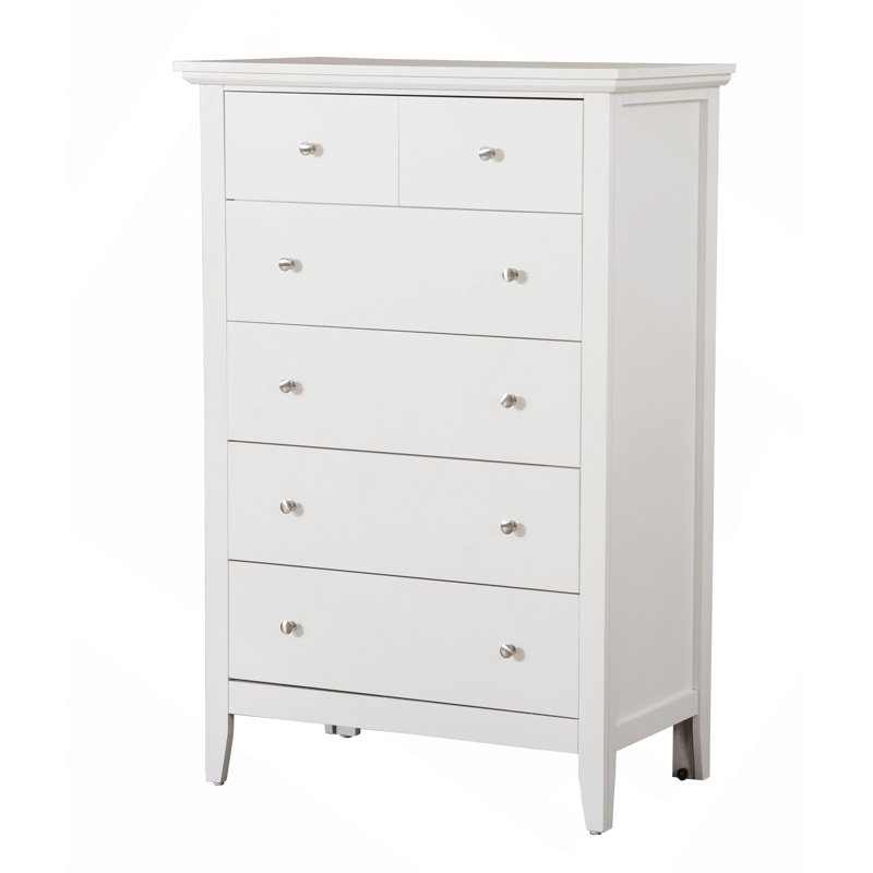 Commode à tiroirs, commode Hammond, blanc
