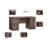Coppola 61.4'' W Rectangle Executive Desk-2142681126