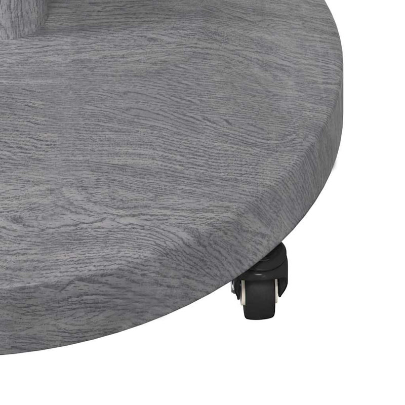 Steel Umbrella Base, Dark Wood