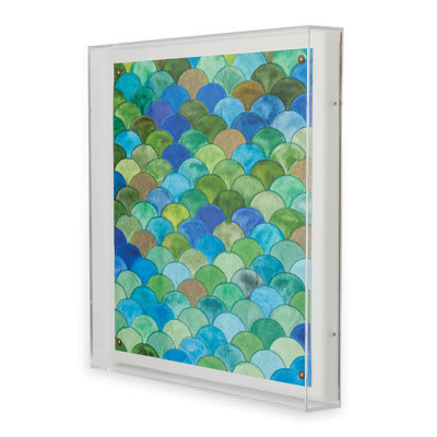 Emerald Isle  Shadowbox Painting on Paper