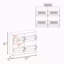 Range-chaussures, 4 portes, 4 tablettes, 4 pieds