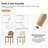 Paterson Curved-Back Armless Fabric & Counter Stool with Solid Wood Frame-1851833201-1851833198