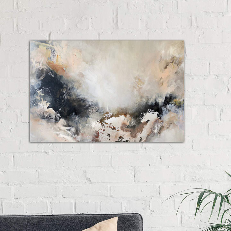 « looked glass » par sana jamlaney, reproduction d’art, Toile tendue, H 26 po x l 40 po x P 1,5 po