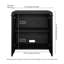 Armoire d'appoint rectangulaire en grain noir Preston-1505673186