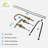Brushed Gold 2-Handle Widespread Bathroom Faucet, Elegant look, Easy Installation