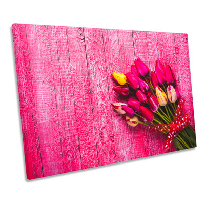 Tulips Flowers Floral - Wrapped Canvas Art Prints