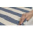 Dhurries Hand Woven Flat Weave Wool/Cotton Chevron Rug in Blue/Ivory-709916196