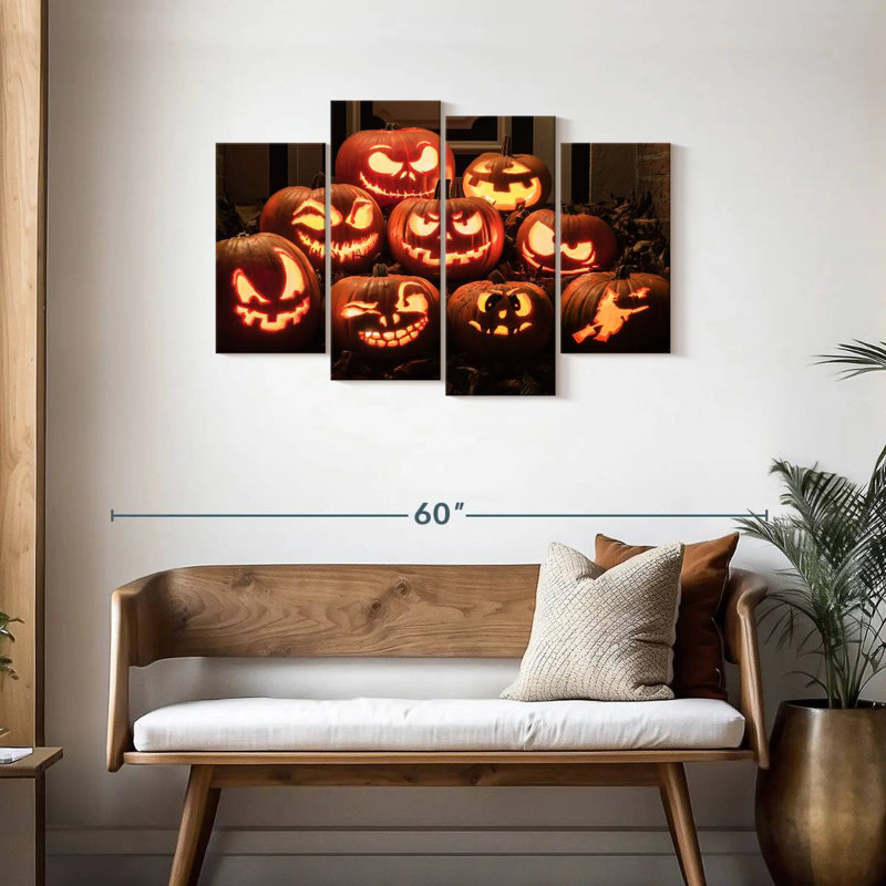 Velours Lelend Jack O Lantern, H 27 po x l 43 po