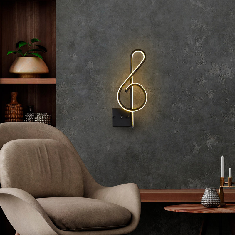 Cobers Modern Black Wall Lamp, 7.9 x 17.7 x 1.2 inches | Durable Metal Body with 4-inch Base Plate | Integrated 12W LED, 3000K Warm White Light | IP20 Rated for Indoor Use, Stylish & Space-Saving Design for Any Room