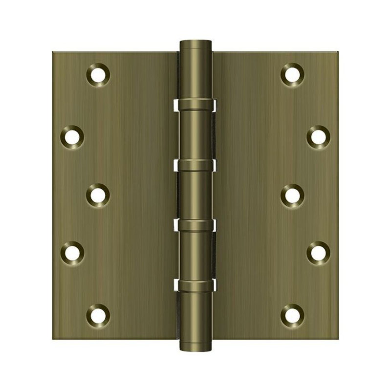 Butt Bearing Hinge, Antique Brass
