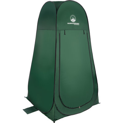 Wakeman Pop Up Pod (L) 3.3ft x (W) 3.3ft x (H) 6.2ft - Portable Privacy Tent, Camping Tent, Green