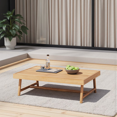 Patio Acacia Wood Rectangle Coffee Table, Teak