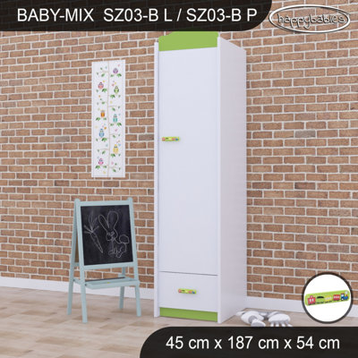 Baby Mix Train 1 Door Wardrobe