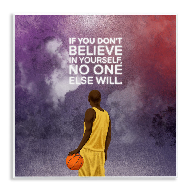 Plaque murale Believe In Yourself, citation de Marcus Prime