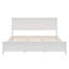 Lit plateforme moderne en bois massif avec support de lattes robuste-1166858649
