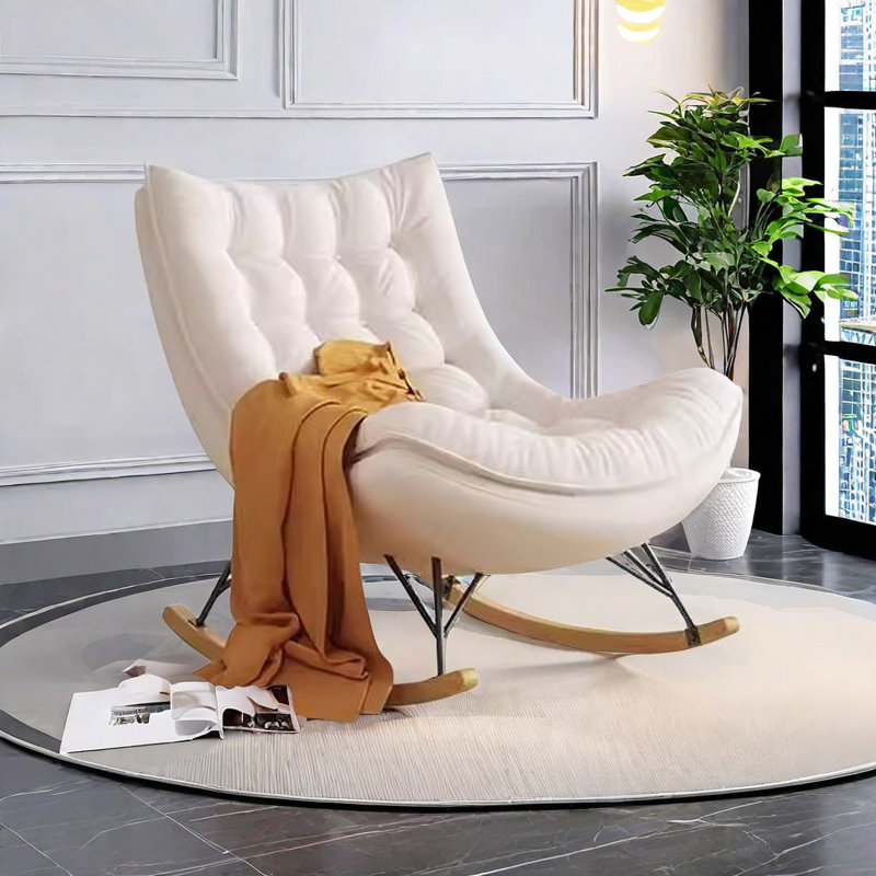 Chaise berçante Fun, Crème