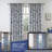 100% Blackout Toile Linen Curtains for Bedroom Double Layer Farmhouse French Country Vintage Printed Pattern Thermal Sound Lined Back Tab Living Room Drapes  2 Panels-1265672090-1265672101