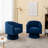 Murrow Velvet Swivel Barrel Chair-409425049