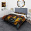 Masque de tribu africain Kente II - ensemble de housse de couette tribal africain - microfibre de polyester-1608250586