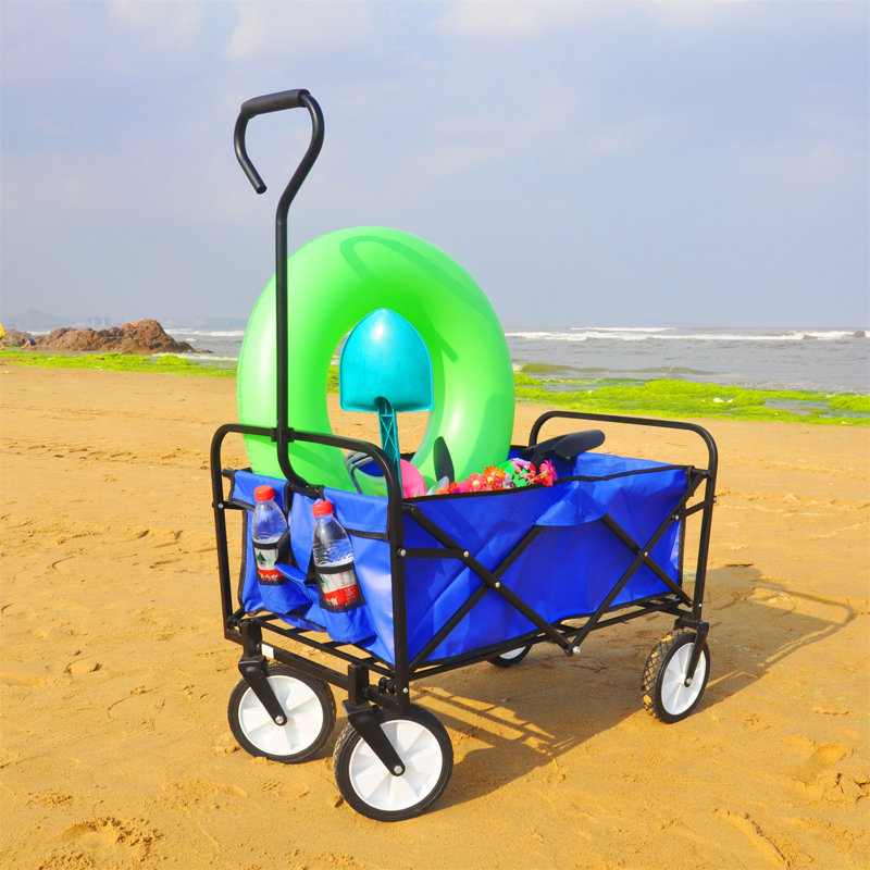 Chariot utilitaire pliable, bleu
